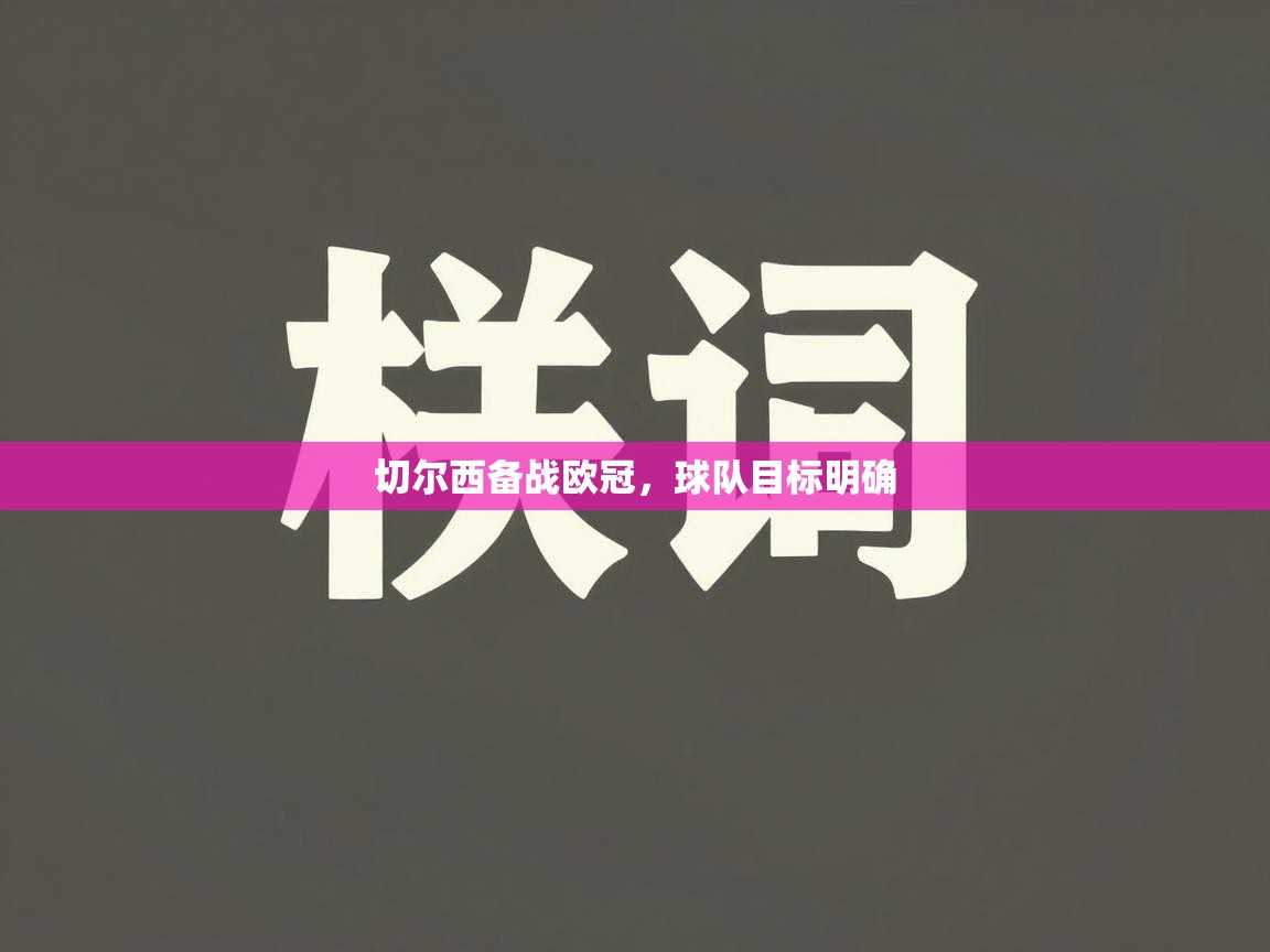 切尔西备战欧冠，球队目标明确  第1张